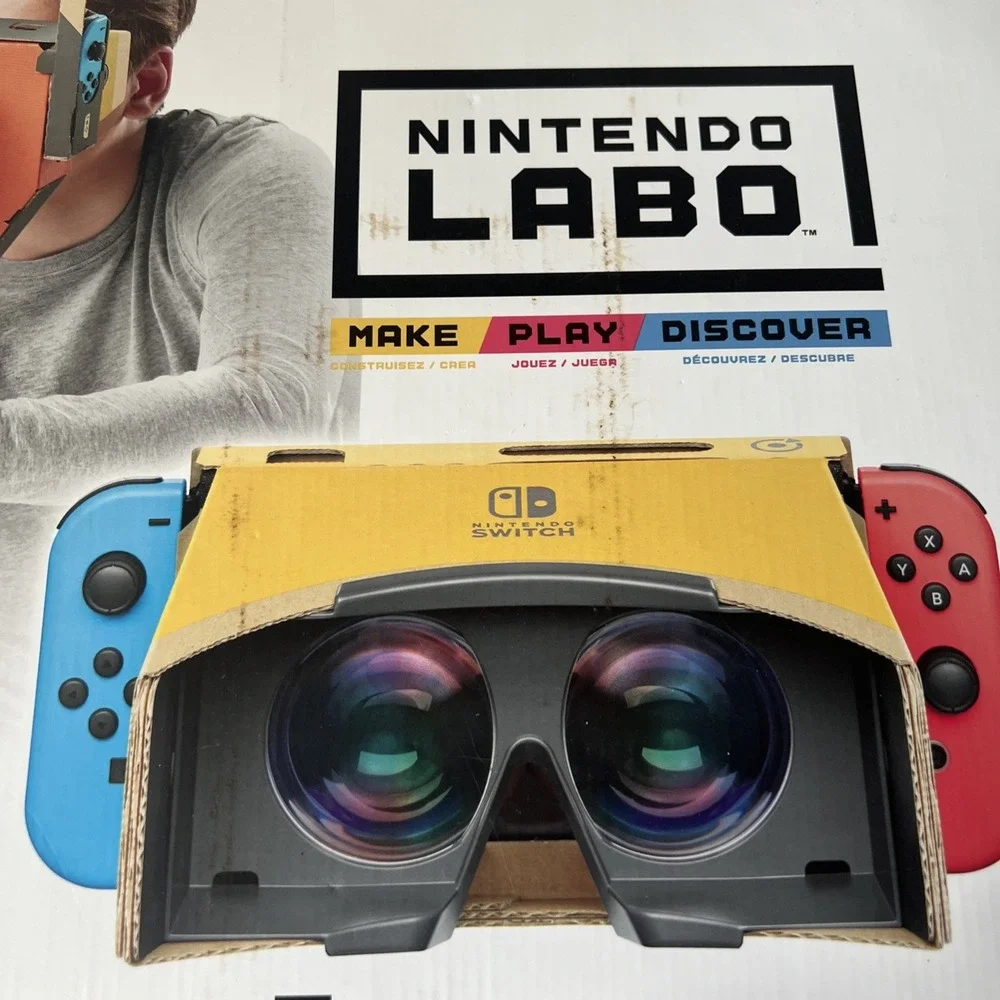 Set Of 2 Nintendo Labo Toy-Con 02 Robot Kit & Con 04 VR Kit Make Play Discover